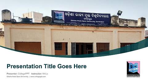 Odisha State Open University Course/Courseware Creation PPT Template