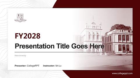 Patna University Academic Presentation/Research Findings Report PPT Template