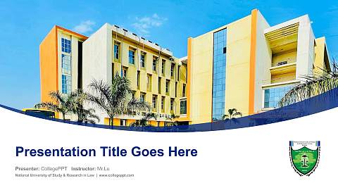 National University of Study & Research in Law Course/Courseware Creation PPT Template