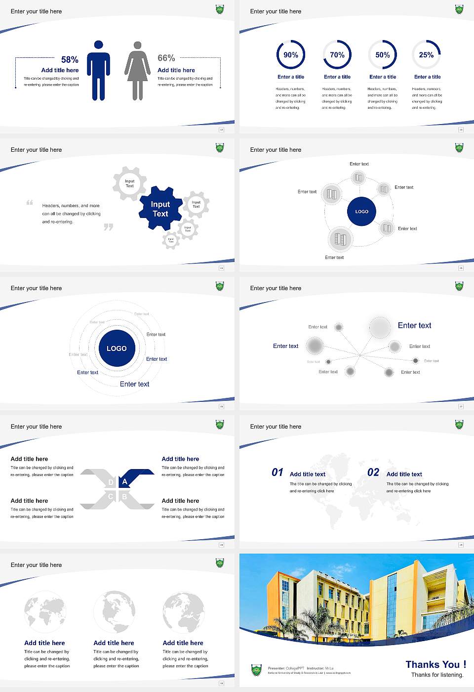 National University of Study & Research in Law Course/Courseware Creation PPT Template16:9 ratio PPT effect preview image4