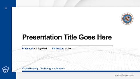 Odisha University of Technology and Research Thesis Proposal/Graduation Defense PPT Template