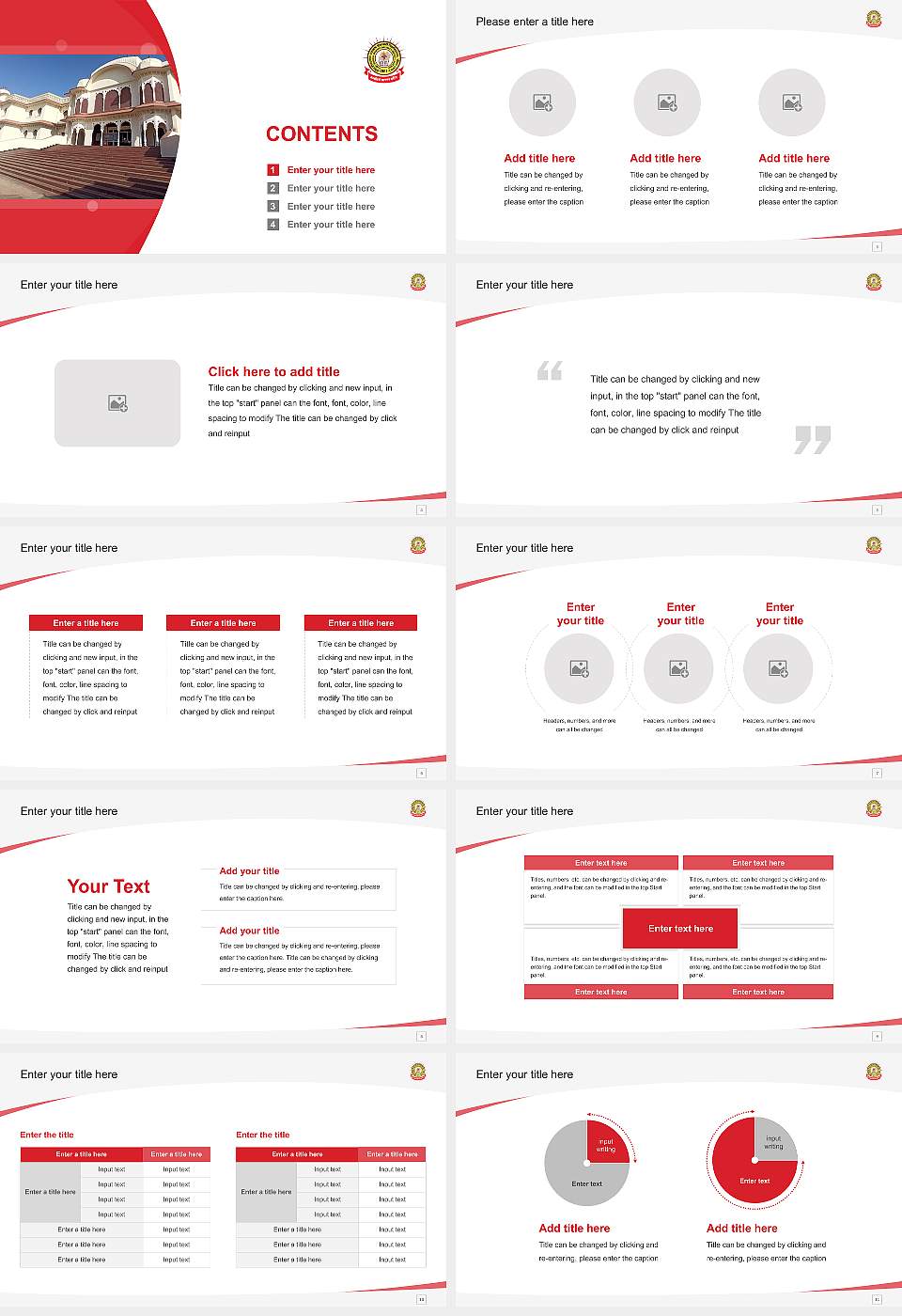 Pandit Deendayal Upadhyaya Shekhawati University Course/Courseware Creation PPT Template16:9 ratio PPT effect preview image2