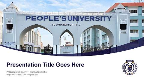 People ‘s University Course/Courseware Creation PPT Template