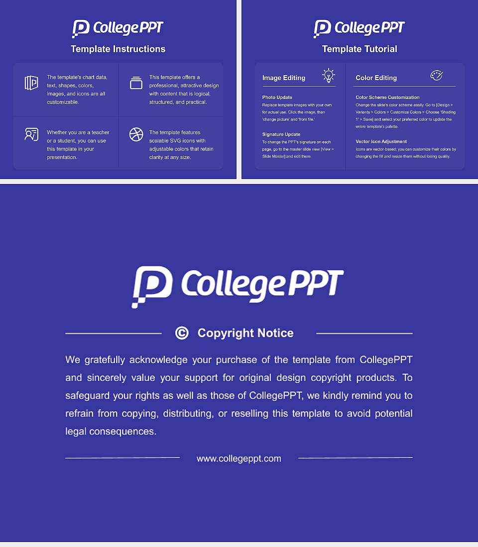 P.K. University Course/Courseware Creation PPT Template4:3 ratio PPT effect preview image5