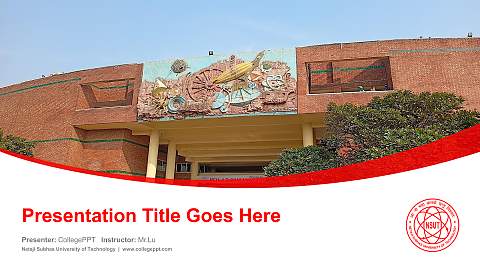 Netaji Subhas University of Technology Course/Courseware Creation PPT Template