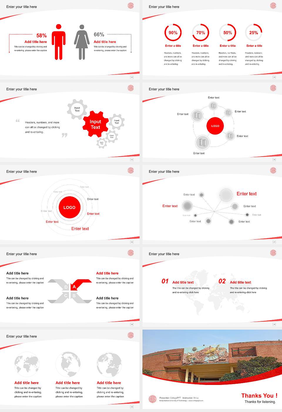 Netaji Subhas University of Technology Course/Courseware Creation PPT Template16:9 ratio PPT effect preview image4