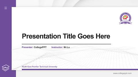 North East Frontier Technical University Thesis Proposal/Graduation Defense PPT Template