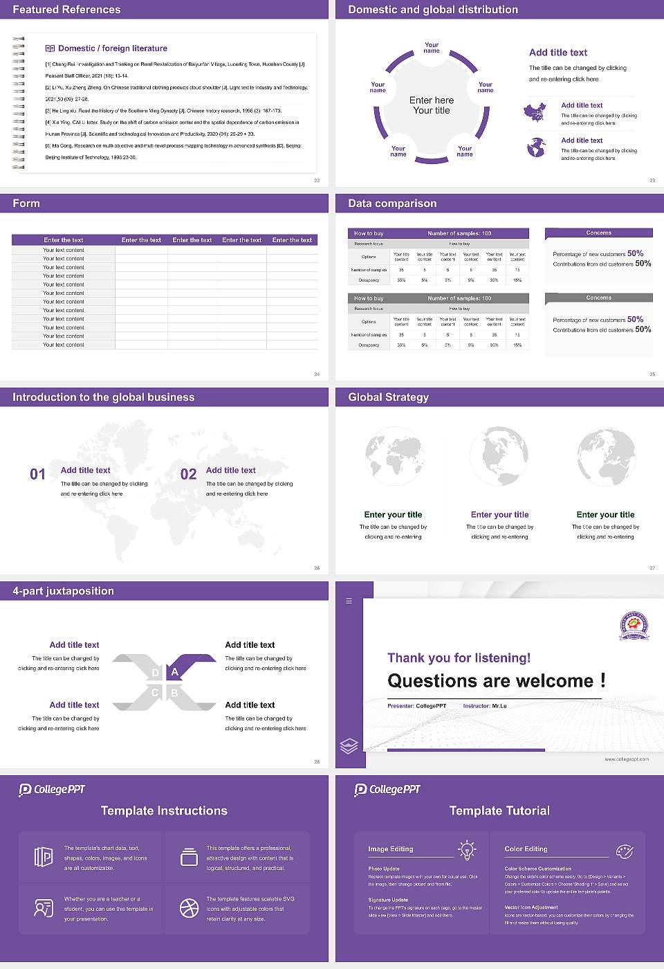 North East Frontier Technical University Thesis Proposal/Graduation Defense PPT Template16:9 ratio PPT effect preview image4