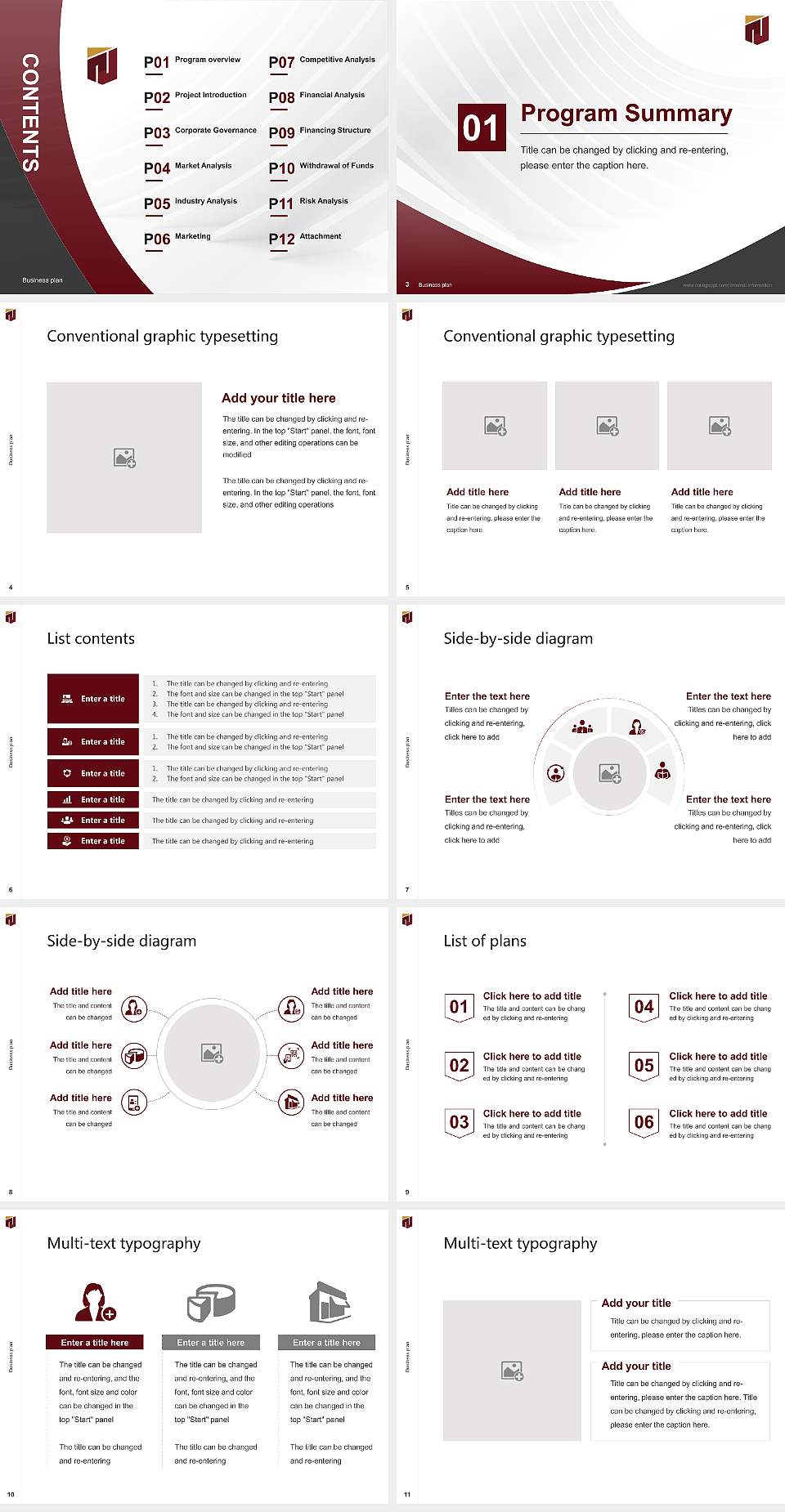 NICMAR University Competition/Entrepreneurship Contest PPT Template4:3 ratio PPT effect preview image2