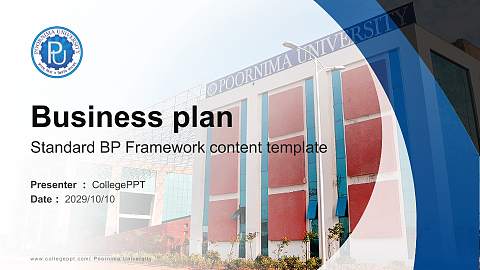 Poornima University Competition/Entrepreneurship Contest PPT Template