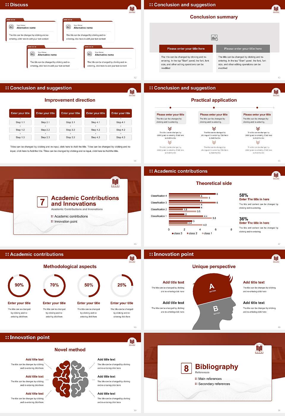 National Law University, Delhi Graduation Thesis Defense PPT Template16:9 ratio PPT effect preview image6