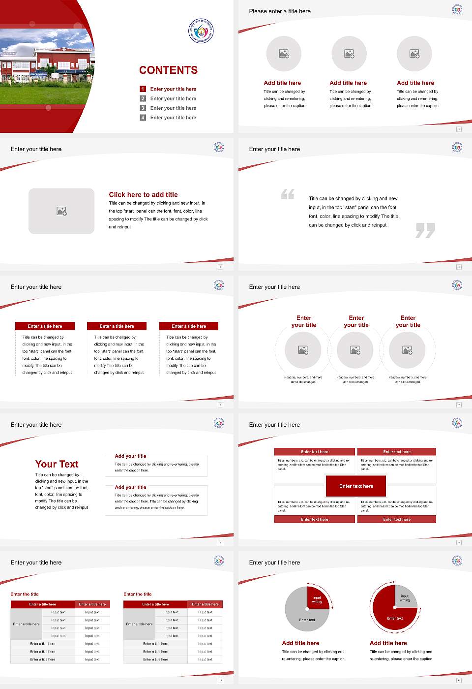 National Sports University Course/Courseware Creation PPT Template16:9 ratio PPT effect preview image2