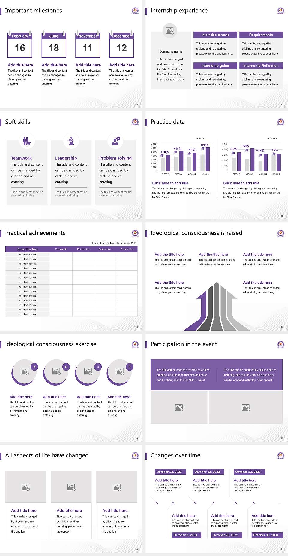 North East Frontier Technical University National Scholarship Defense PPT Template4:3 ratio PPT effect preview image3