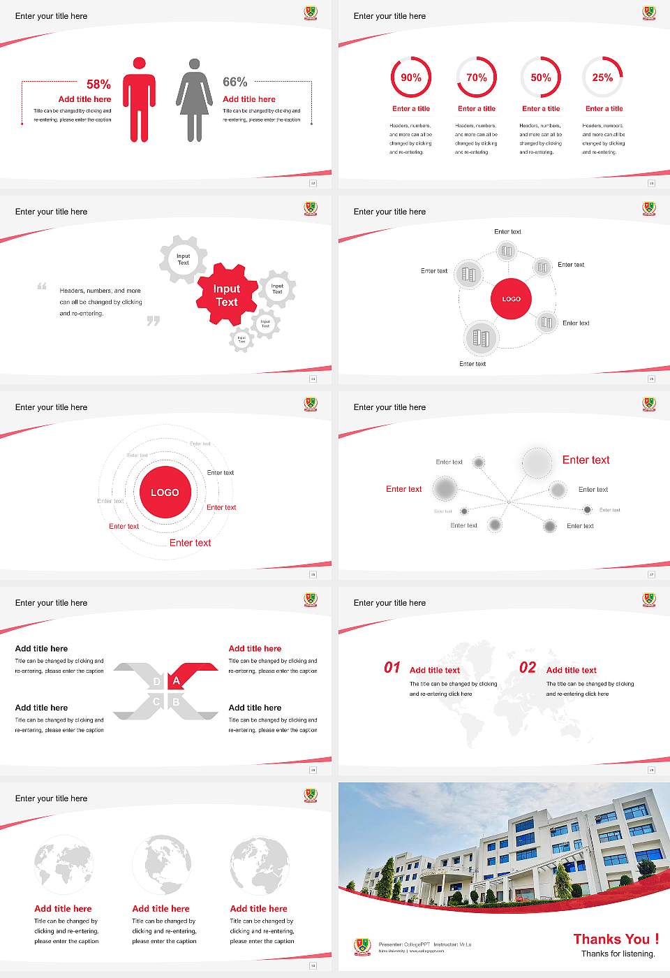 Nims University Course/Courseware Creation PPT Template16:9 ratio PPT effect preview image4