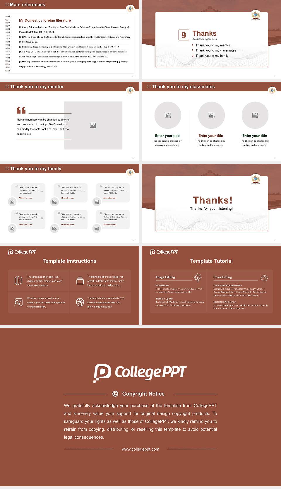 Nrupathunga University Graduation Thesis Defense PPT Template16:9 ratio PPT effect preview image7