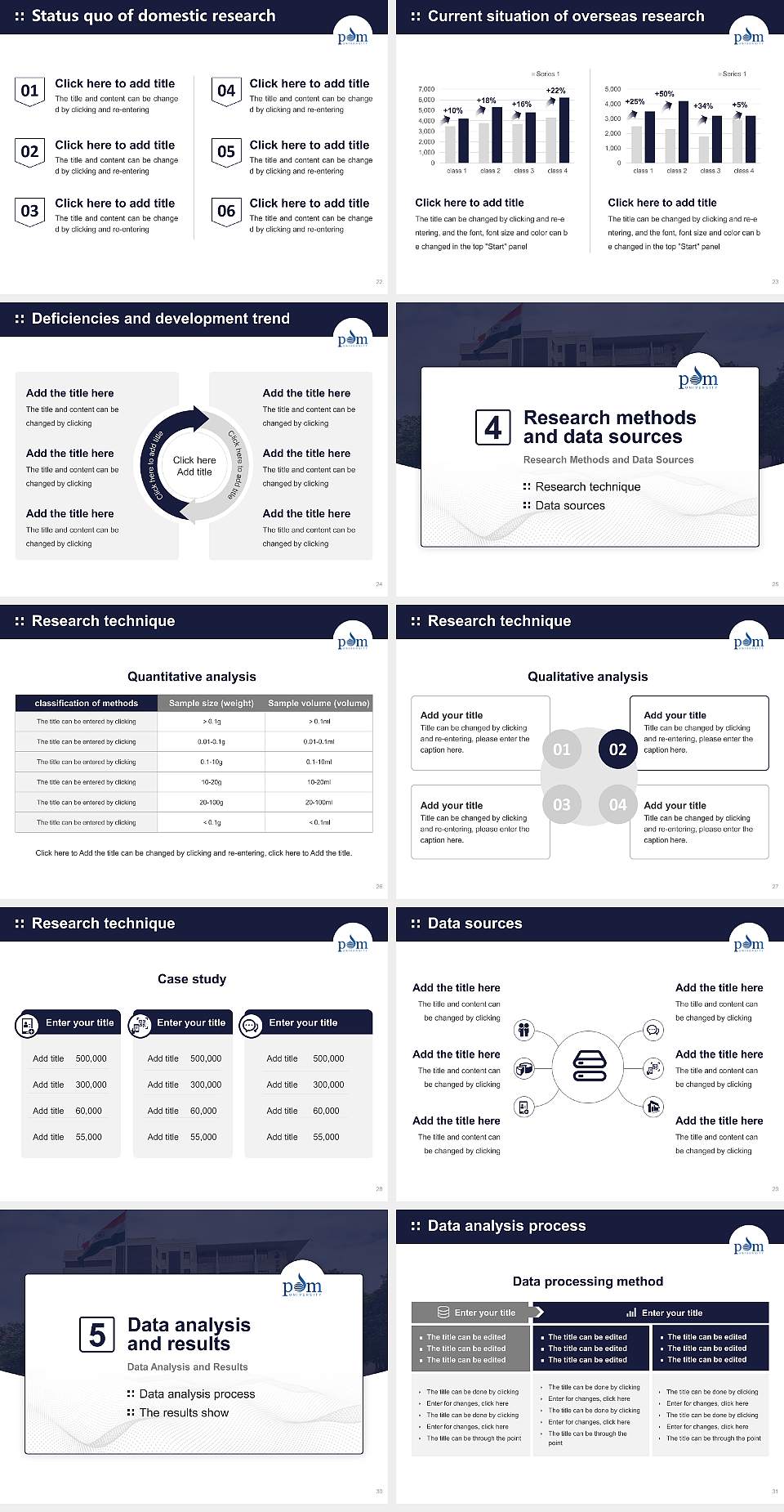 PDM University Graduation Thesis Defense PPT Template4:3 ratio PPT effect preview image4