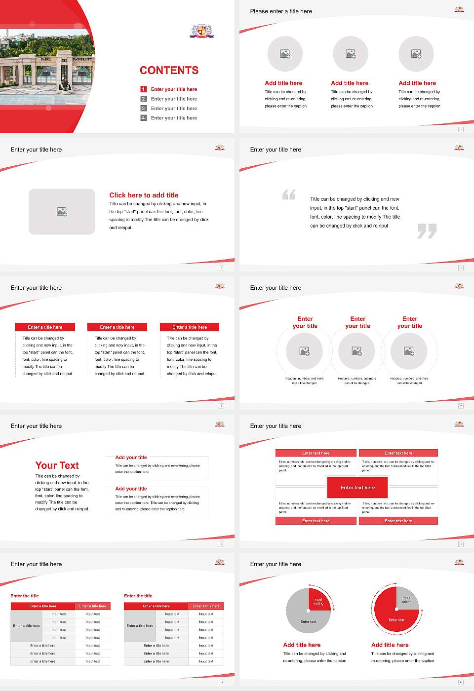 Parul University Course/Courseware Creation PPT Template16:9 ratio PPT effect preview image2