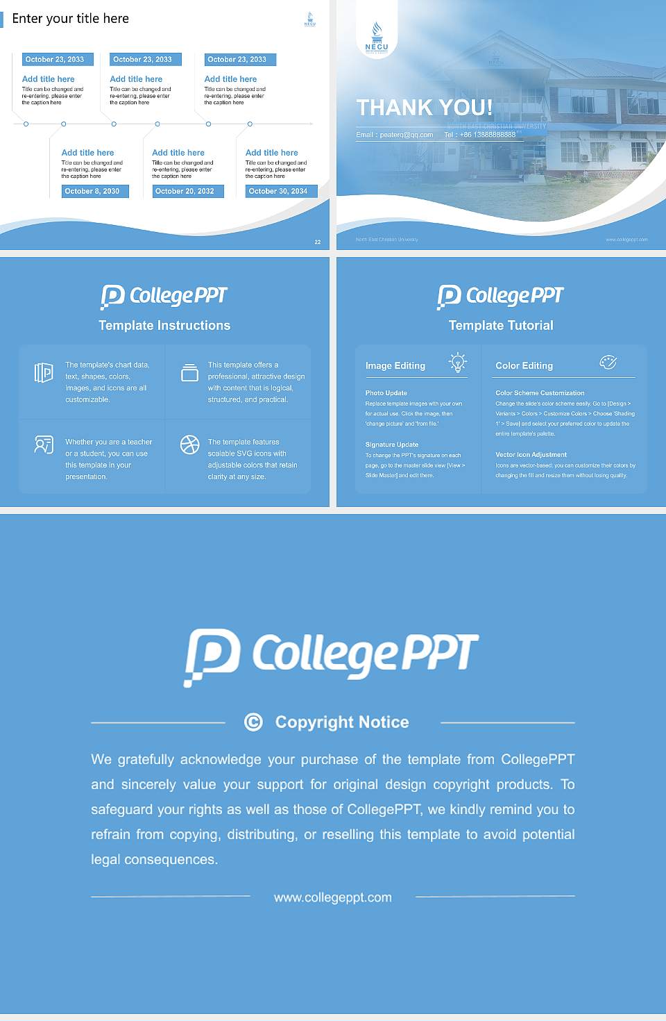 North East Christian University Lecture Sharing and Networking Event PPT Template4:3 ratio PPT effect preview image4