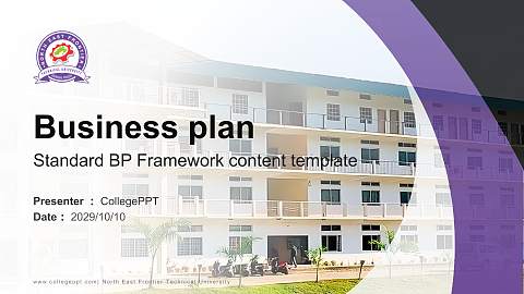 North East Frontier Technical University Competition/Entrepreneurship Contest PPT Template