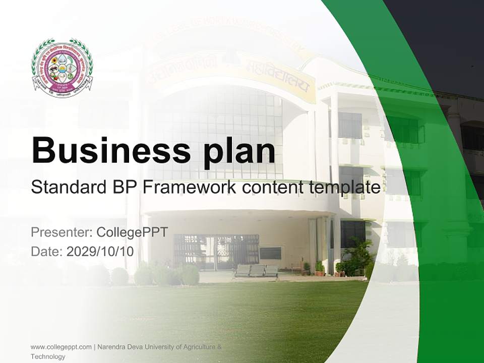 Narendra Deva University of Agriculture & Technology Competition/Entrepreneurship Contest PPT Template4:3 ratio PPT effect preview image9