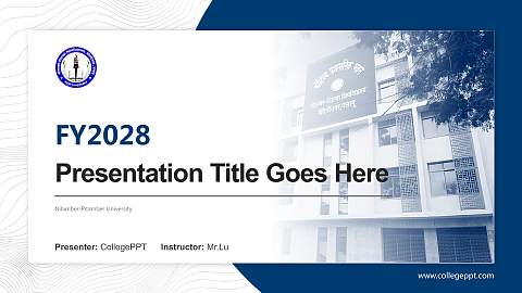 Nilamber-Pitamber University Academic Presentation/Research Findings Report PPT Template