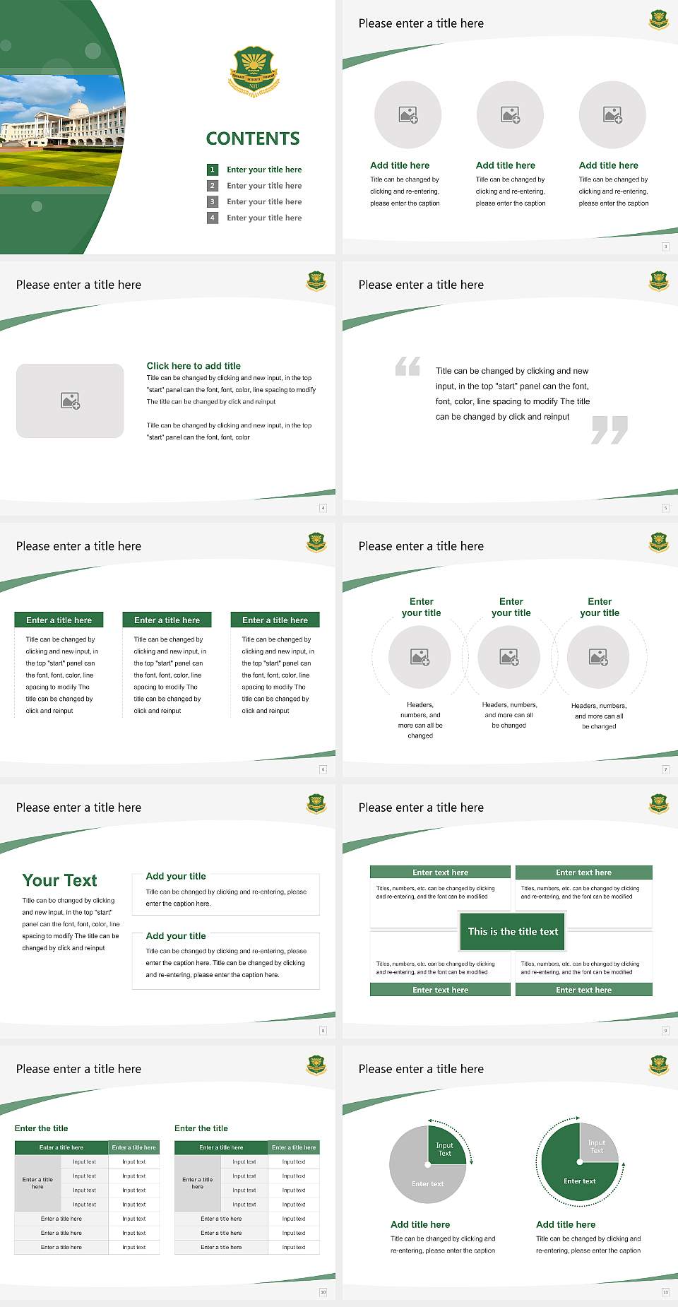 Noida International University Course/Courseware Creation PPT Template4:3 ratio PPT effect preview image2