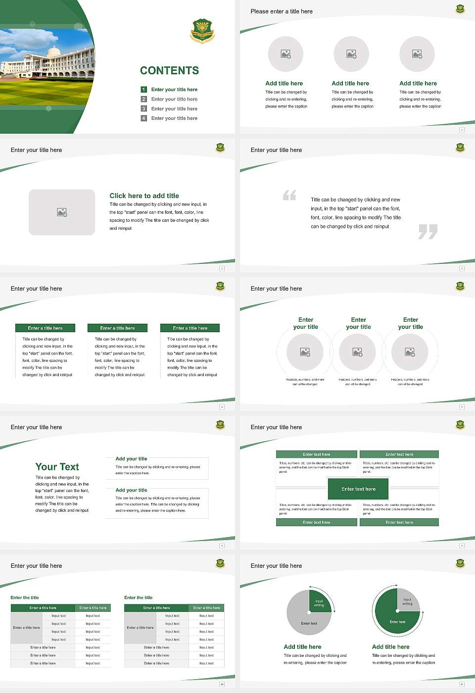 Noida International University Course/Courseware Creation PPT Template16:9 ratio PPT effect preview image2