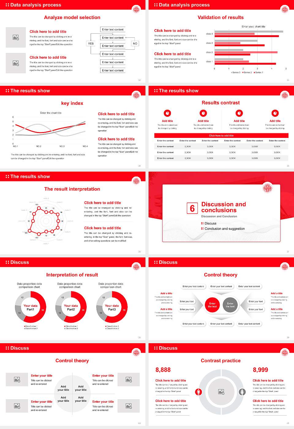 Panjab University Graduation Thesis Defense PPT Template16:9 ratio PPT effect preview image5