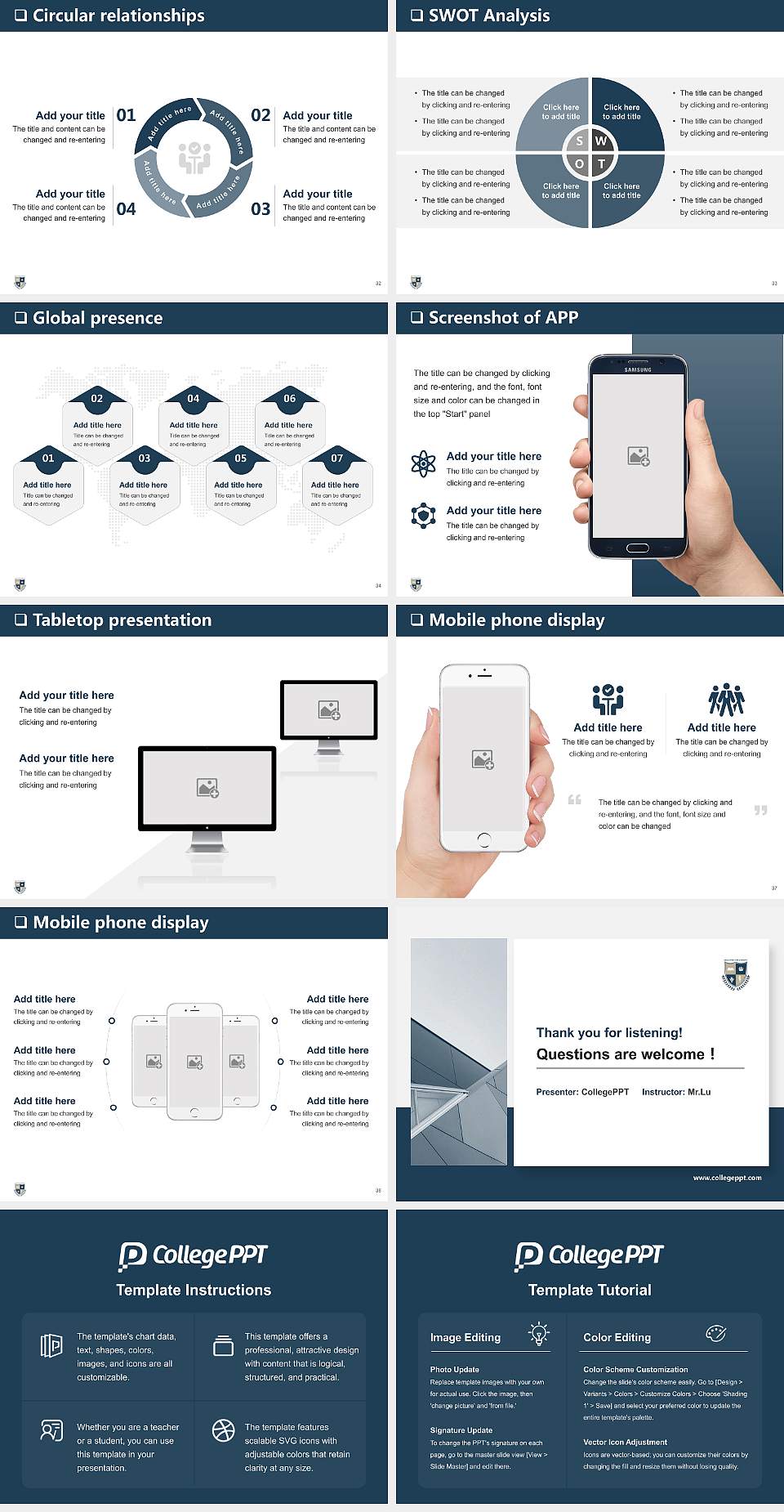 North East Adventist University General PPT Template4:3 ratio PPT effect preview image5