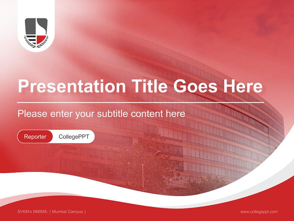 SVKM’s NMIMS-（Mumbai Campus） Lecture Sharing and Networking Event PPT Template4:3 ratio PPT effect preview image4