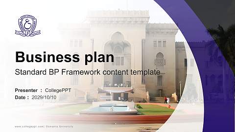 Osmania University Competition/Entrepreneurship Contest PPT Template