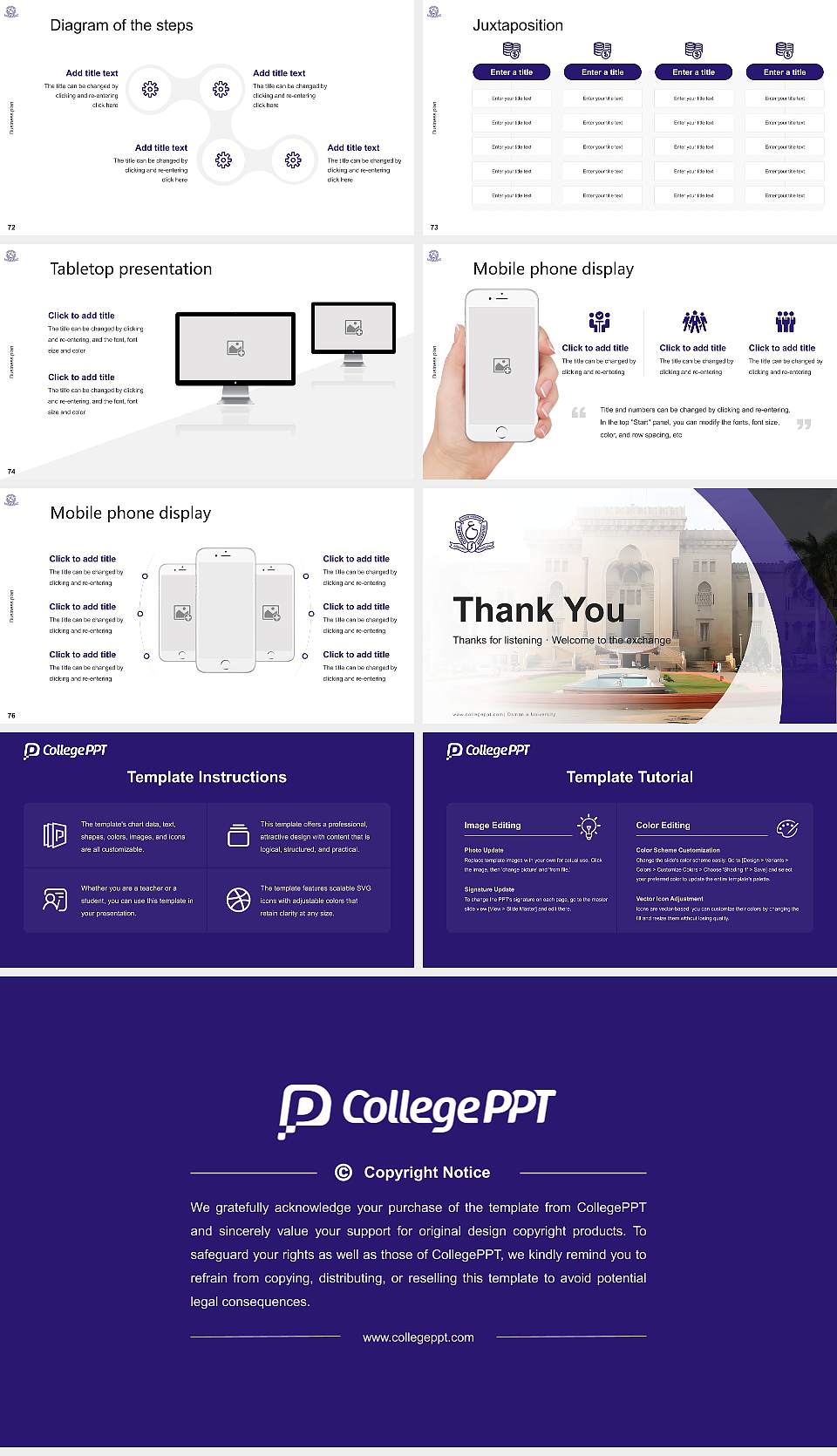 Osmania University Competition/Entrepreneurship Contest PPT Template16:9 ratio PPT effect preview image9