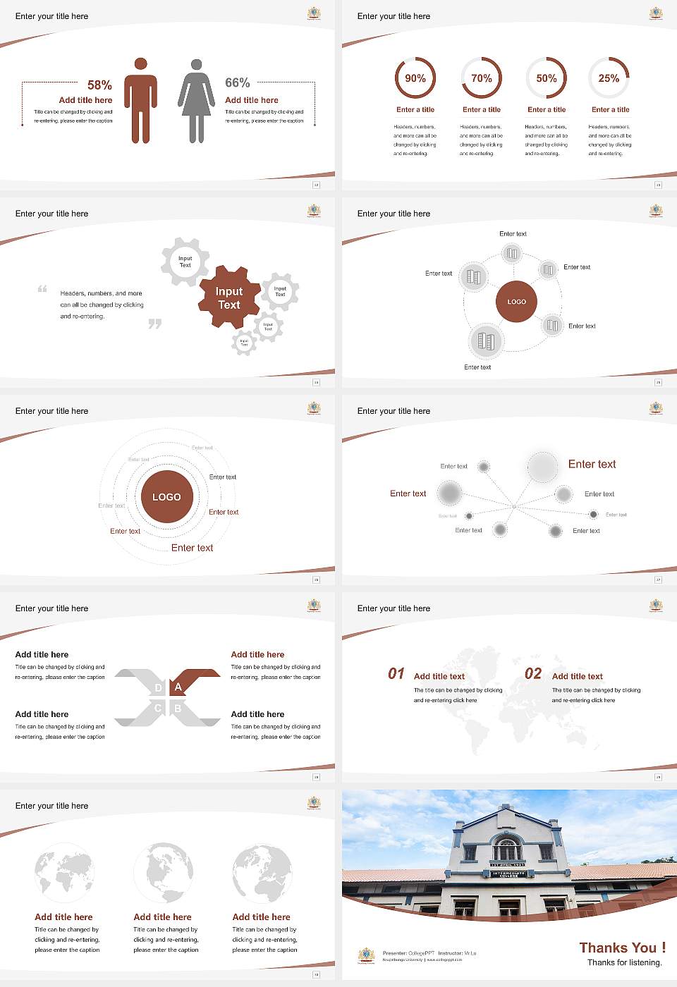 Nrupathunga University Course/Courseware Creation PPT Template16:9 ratio PPT effect preview image4