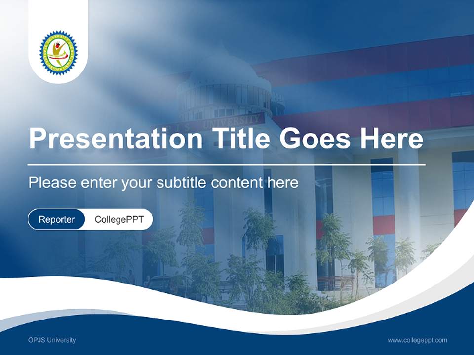 OPJS University Lecture Sharing and Networking Event PPT Template4:3 ratio PPT effect preview image4