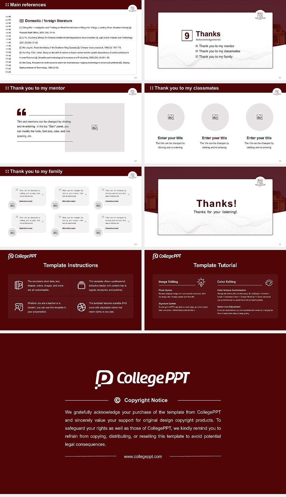 Patna University Graduation Thesis Defense PPT Template16:9 ratio PPT effect preview image7