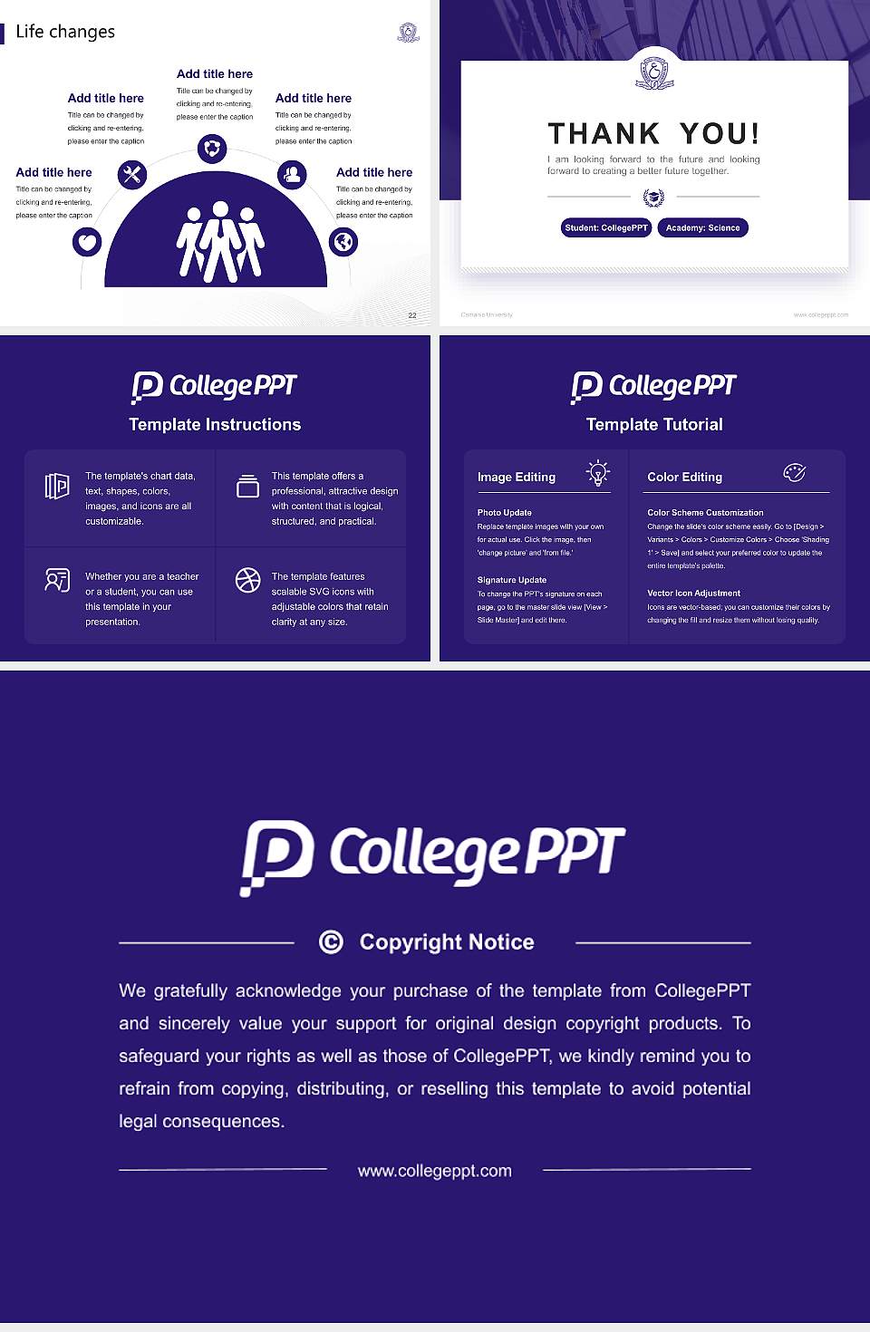 Osmania University National Scholarship Defense PPT Template4:3 ratio PPT effect preview image4