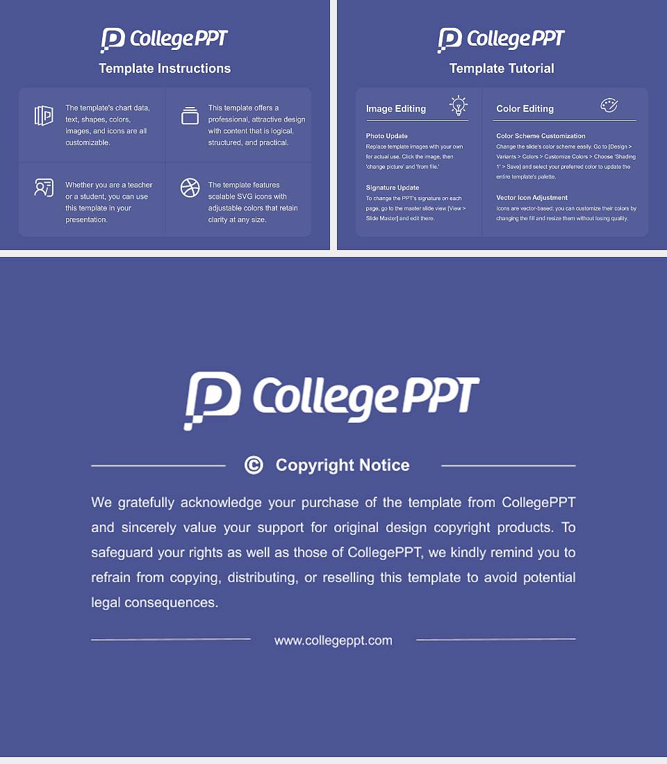 Pondicherry University Course/Courseware Creation PPT Template4:3 ratio PPT effect preview image5