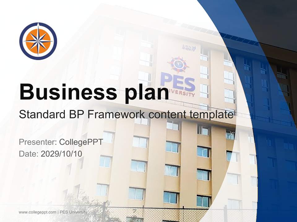 PES University Competition/Entrepreneurship Contest PPT Template4:3 ratio PPT effect preview image9