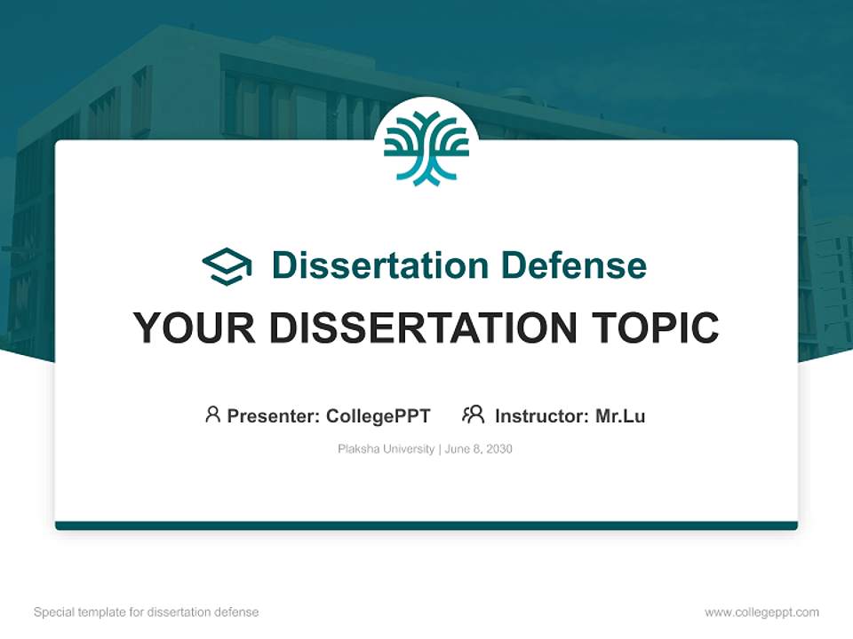 Plaksha University Graduation Thesis Defense PPT Template4:3 ratio PPT effect preview image7
