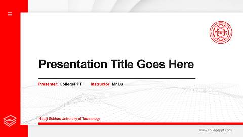 Netaji Subhas University of Technology Thesis Proposal/Graduation Defense PPT Template