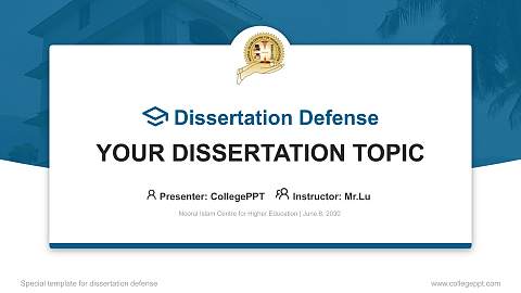 Noorul Islam Centre for Higher Education Graduation Thesis Defense PPT Template