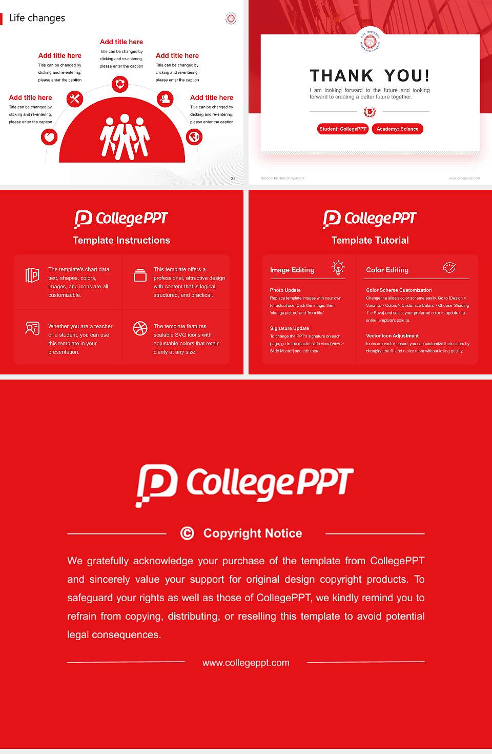 National Institute of Ayurveda National Scholarship Defense PPT Template4:3 ratio PPT effect preview image4