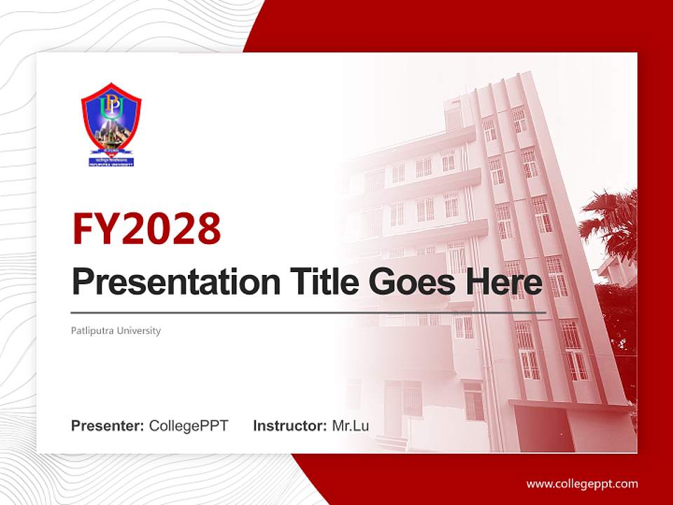 Patliputra University Academic Presentation/Research Findings Report PPT Template4:3 ratio PPT effect preview image5