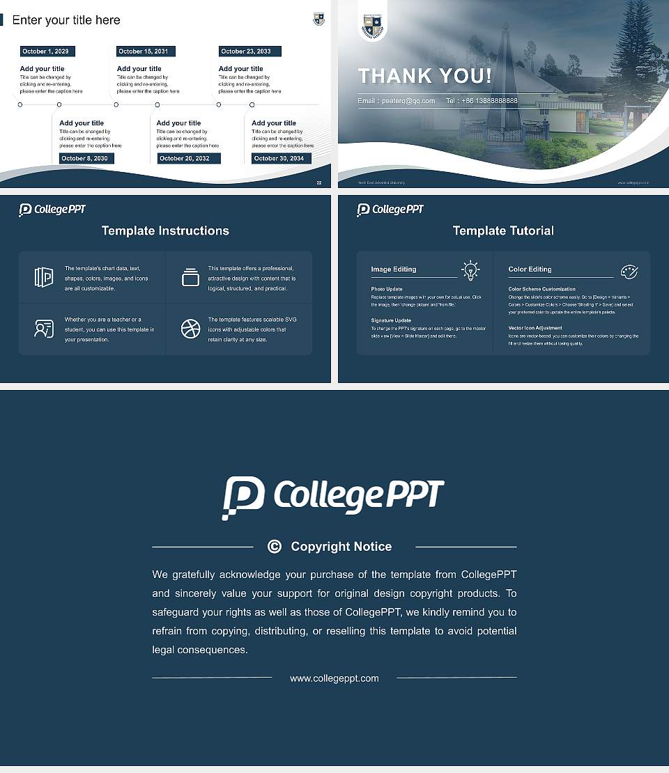 North East Adventist University Lecture Sharing and Networking Event PPT Template16:9 ratio PPT effect preview image4