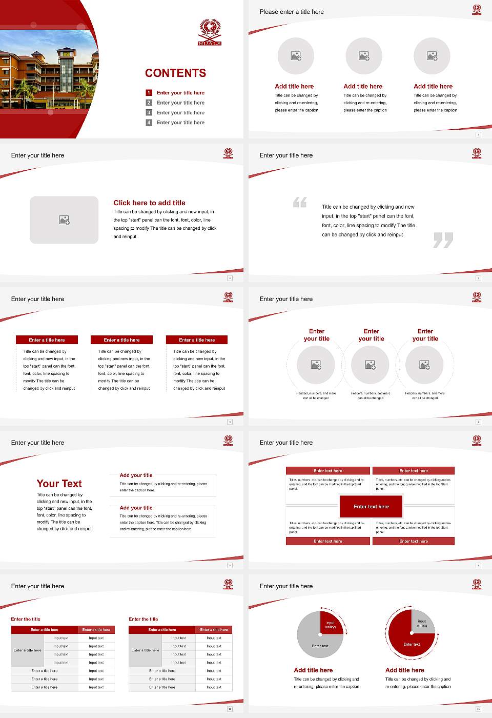 National University of Advanced Legal Studies Course/Courseware Creation PPT Template16:9 ratio PPT effect preview image2