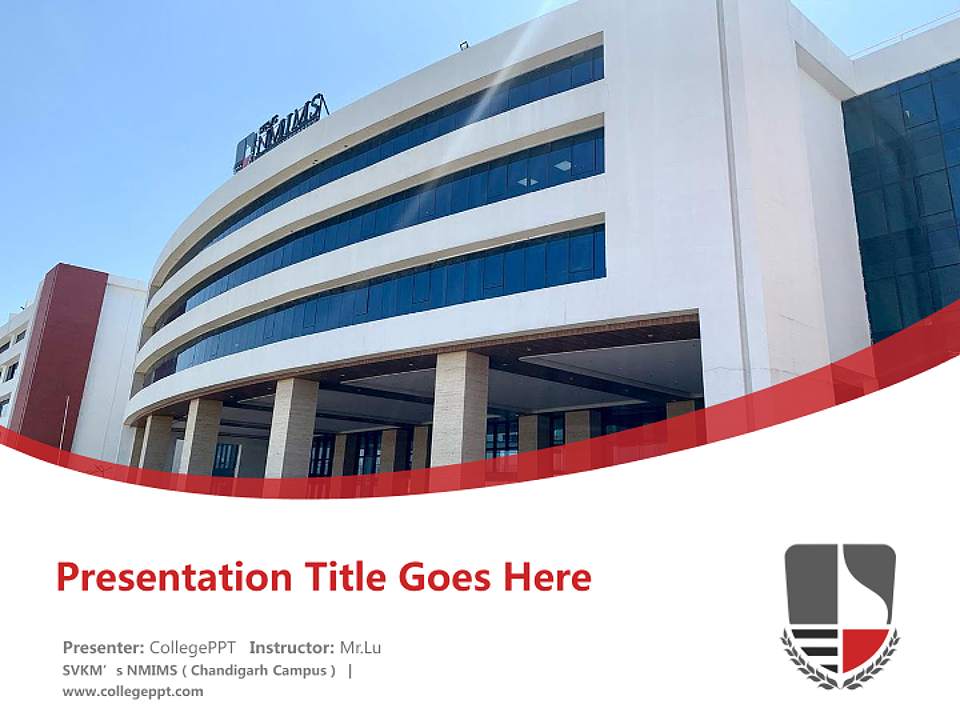 SVKM’s NMIMS（Chandigarh Campus） Course/Courseware Creation PPT Template4:3 ratio PPT effect preview image5