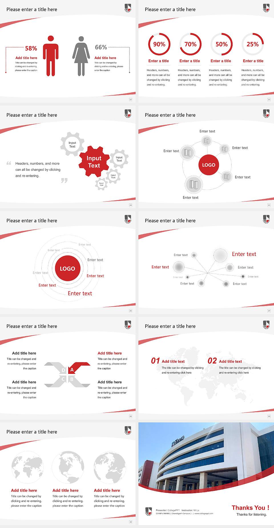 SVKM’s NMIMS（Chandigarh Campus） Course/Courseware Creation PPT Template4:3 ratio PPT effect preview image4