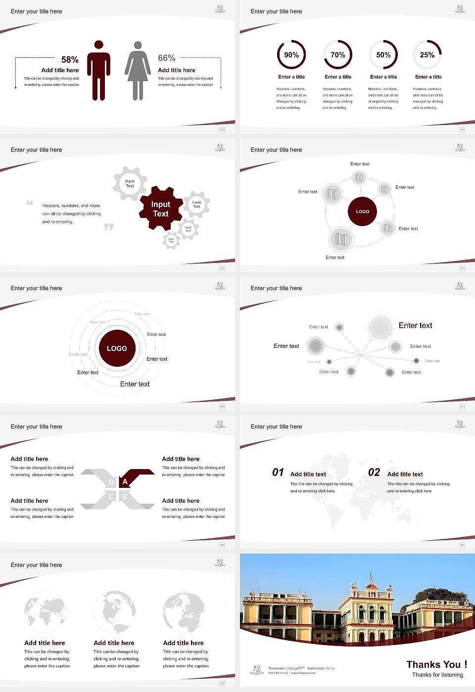 Patna University Course/Courseware Creation PPT Template16:9 ratio PPT effect preview image4