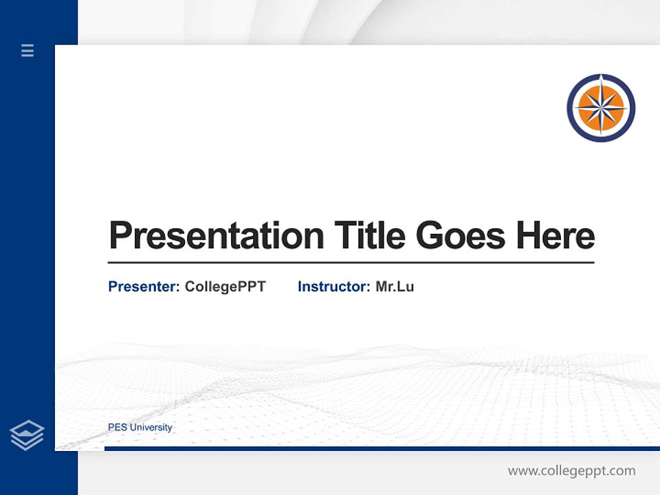 PES University Thesis Proposal/Graduation Defense PPT Template4:3 ratio PPT effect preview image5