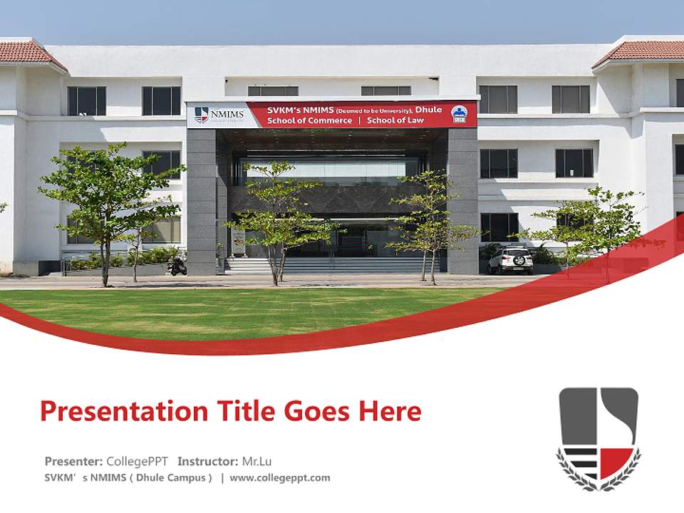 SVKM’s NMIMS（Dhule Campus） Course/Courseware Creation PPT Template4:3 ratio PPT effect preview image5